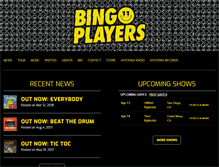Tablet Screenshot of bingoplayersmusic.com